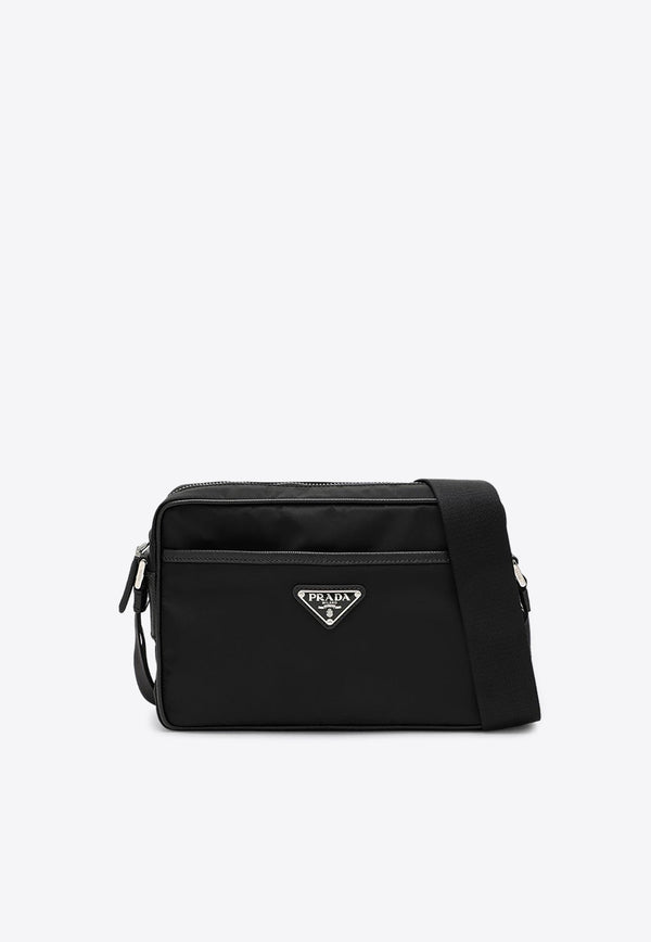 Triangle Logo Re-Nylon Messenger Bag