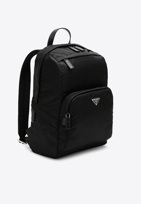 Re-Nylon Triangle Logo Backpack