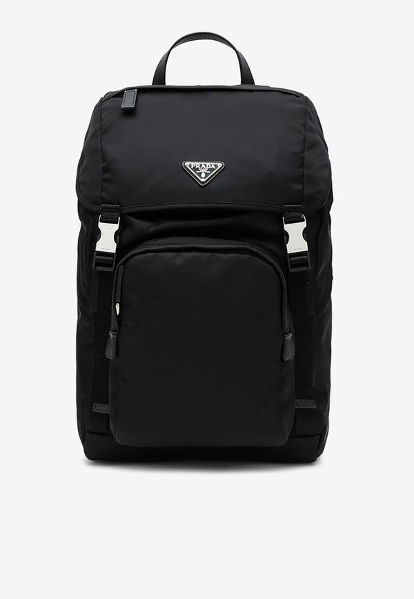 Triangle Logo Nylon Backpack