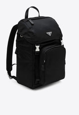 Triangle Logo Nylon Backpack