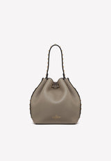 Rockstud Bucket Bag in Calf Leather