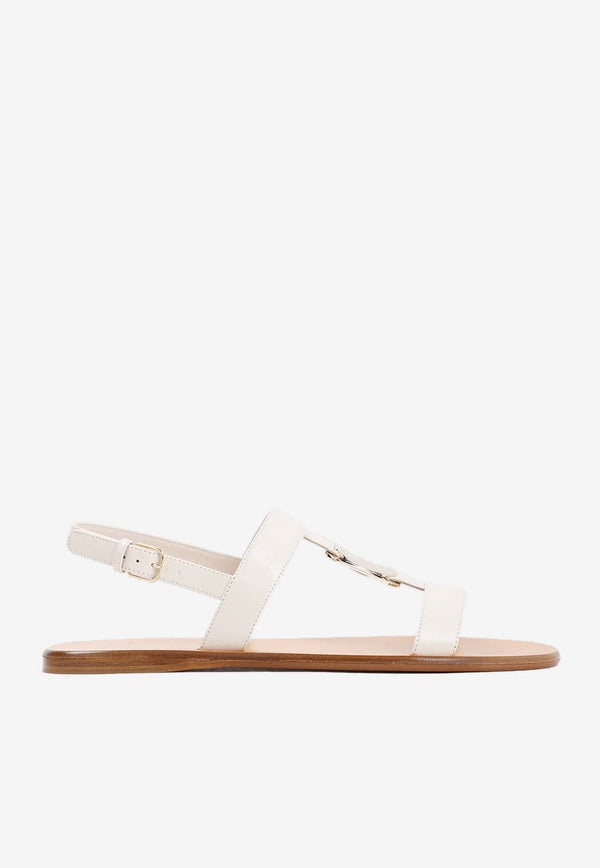 Strappy Leather Flat Sandals
