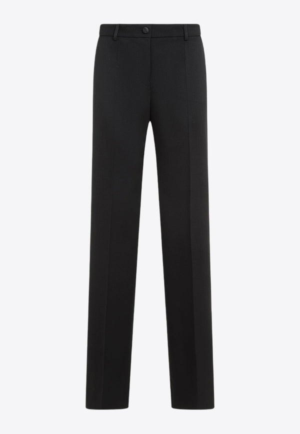 Flared Wool Pants