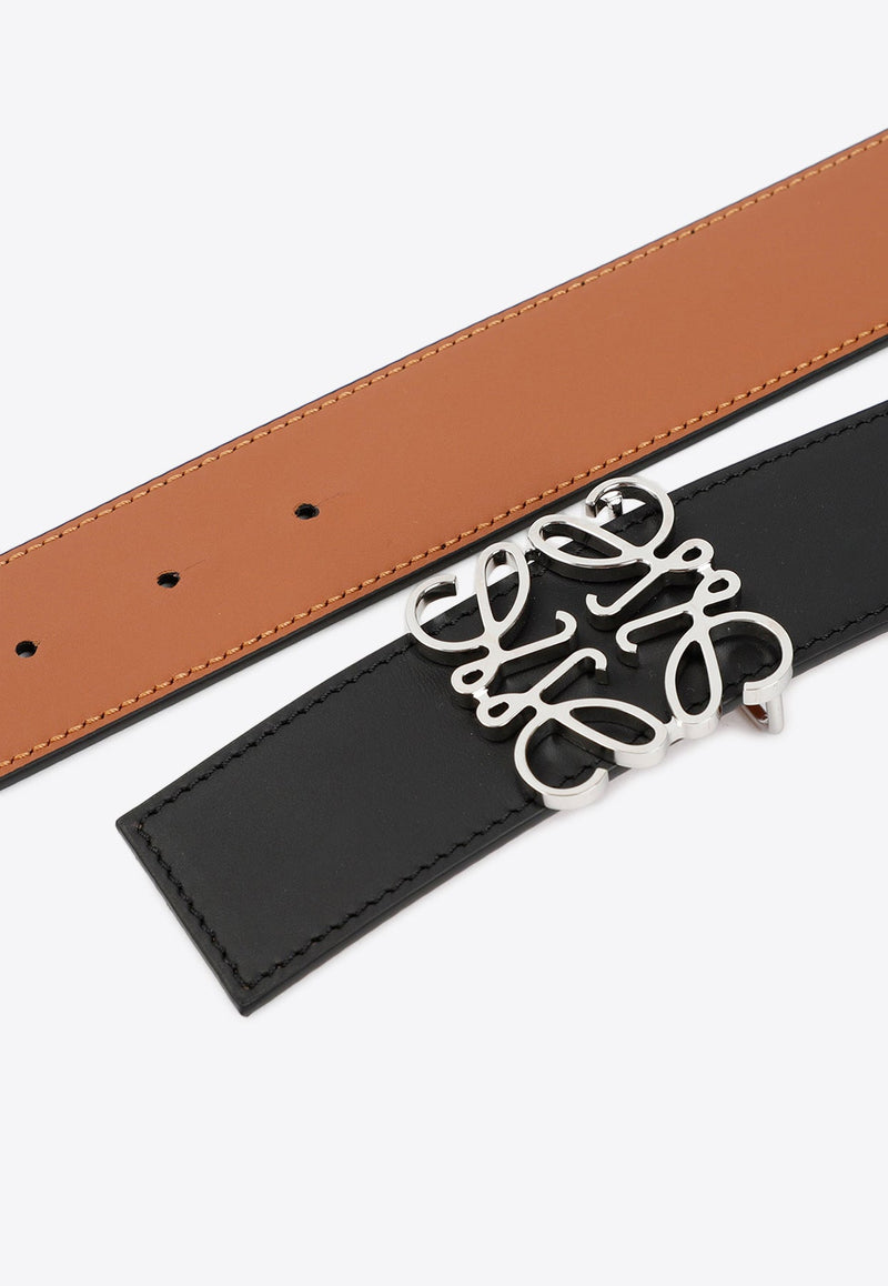 Reversible Anagram Leather Belt