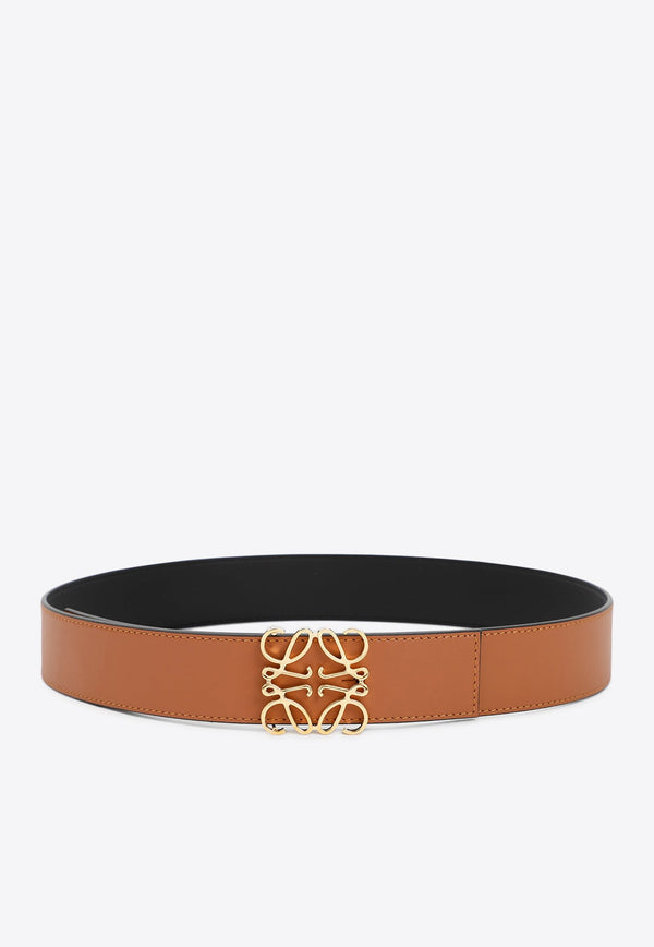 Reversible Anagram Leather Belt