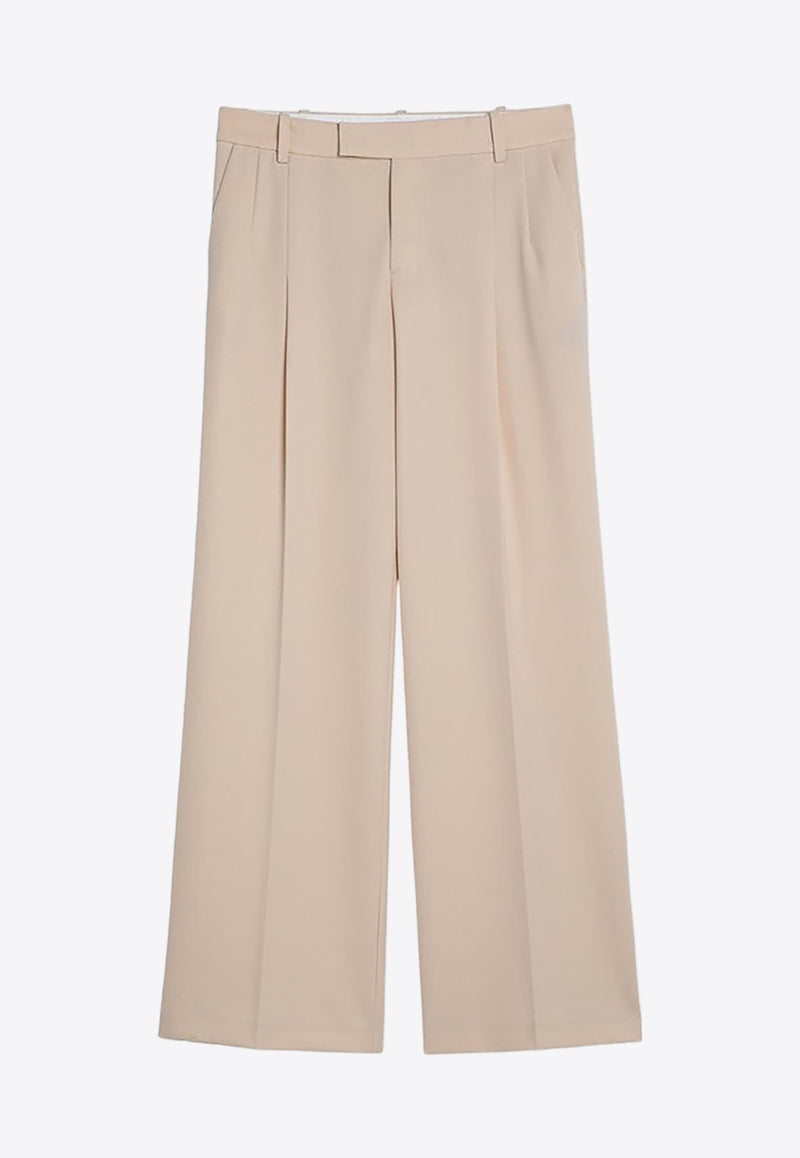 Straight-Leg Tailored Pants