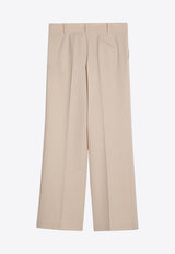 Straight-Leg Tailored Pants