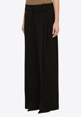 Wool-Blend Palazzo Pants