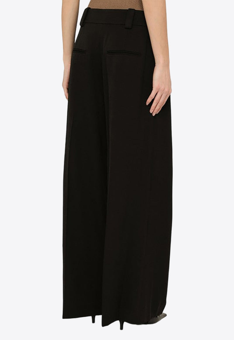 Wool-Blend Palazzo Pants