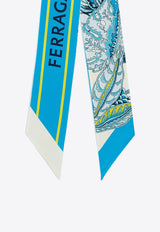 Graphic Jacquard Silk Tie Scarf