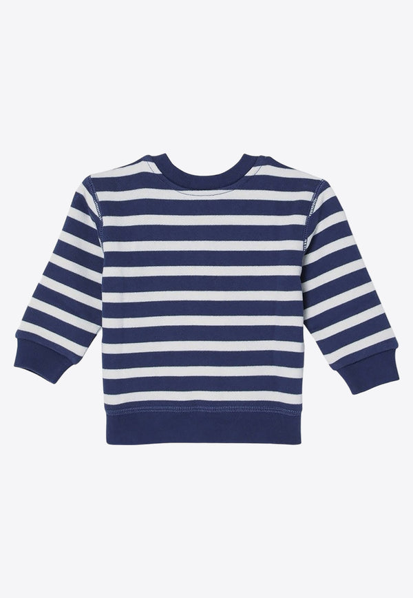 Babies Polo Bear Striped Sweatshirt