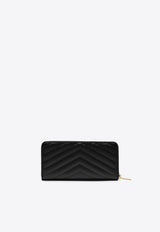 Cassandre Quilted Leather Zip-Around Wallet