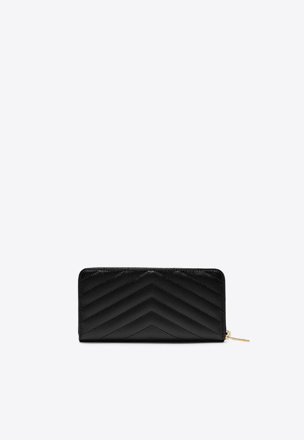 Cassandre Quilted Leather Zip-Around Wallet