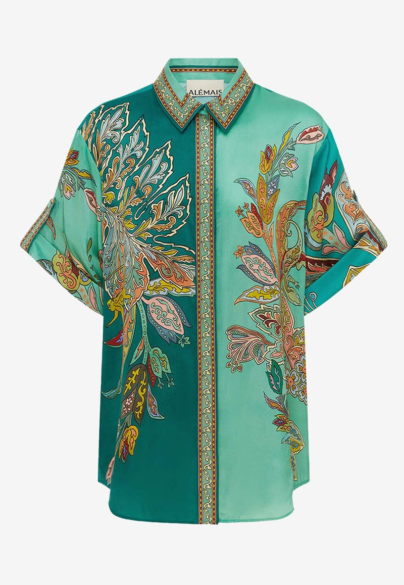 Franca Printed Silk Shirt