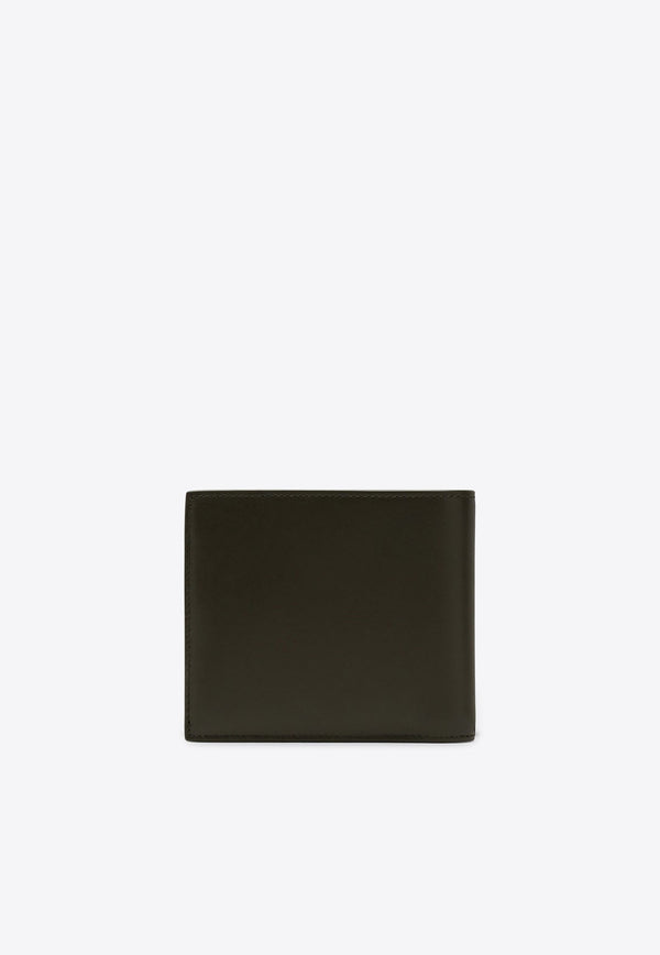 Bi-Fold Logo Leather Wallet