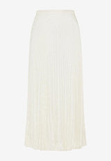 Iconographe Jacquard Pleated Midi Skirt