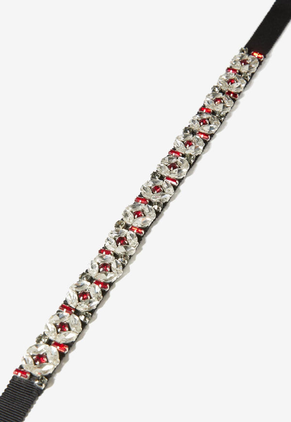 Crystal-Embellished Choker