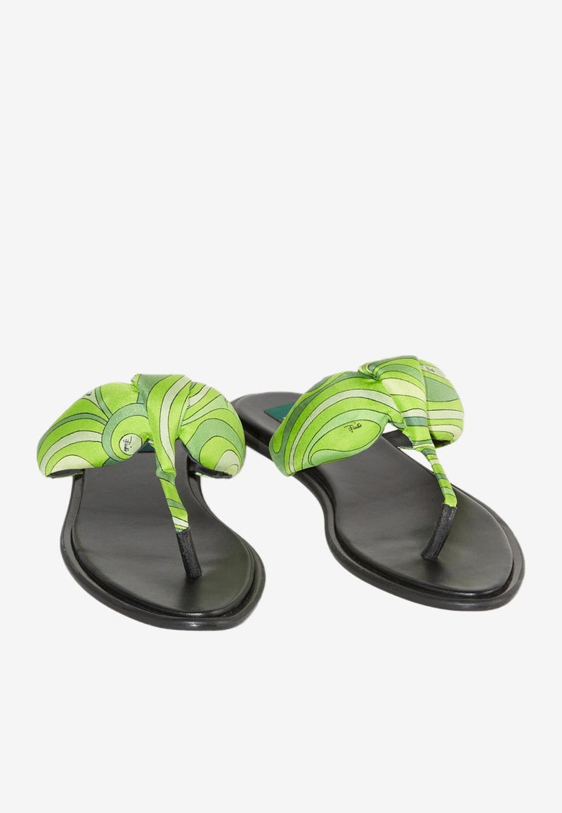 Flipucci Fiamme Print Sandals