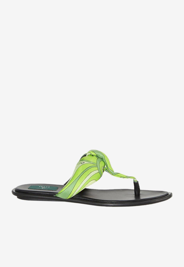 Flipucci Fiamme Print Sandals