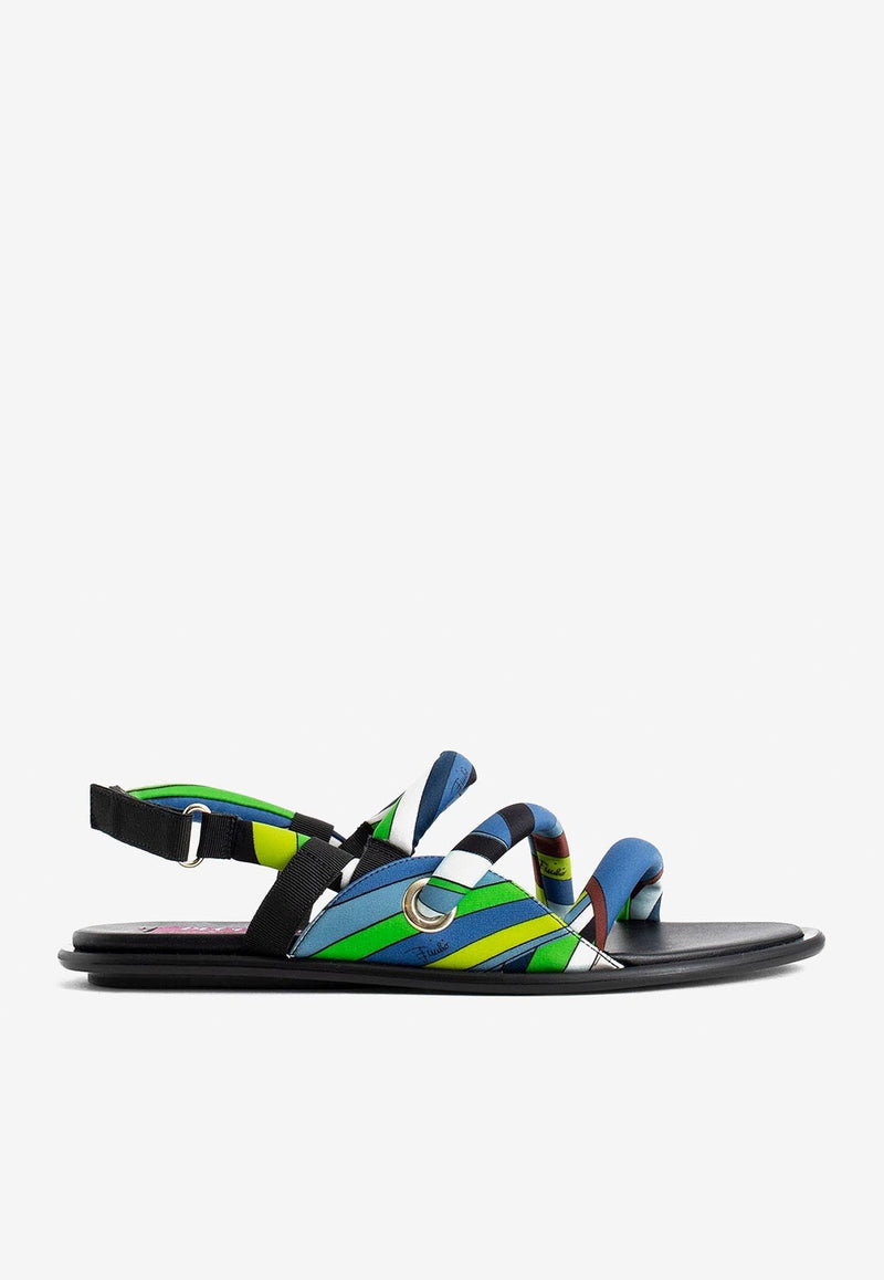 Lee Iride-Print Padded Sandals