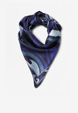 Large Marmo Print Silk Scarf