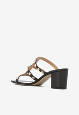 Rockstud 60 Sandals in Calf Leather