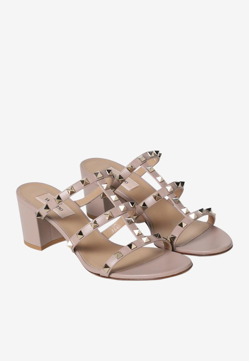 Rockstud 60 Sandals in Calf Leather