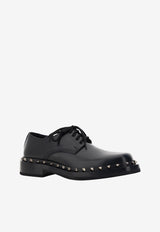 M-Way Rockstud Derby Lace-Up Shoes