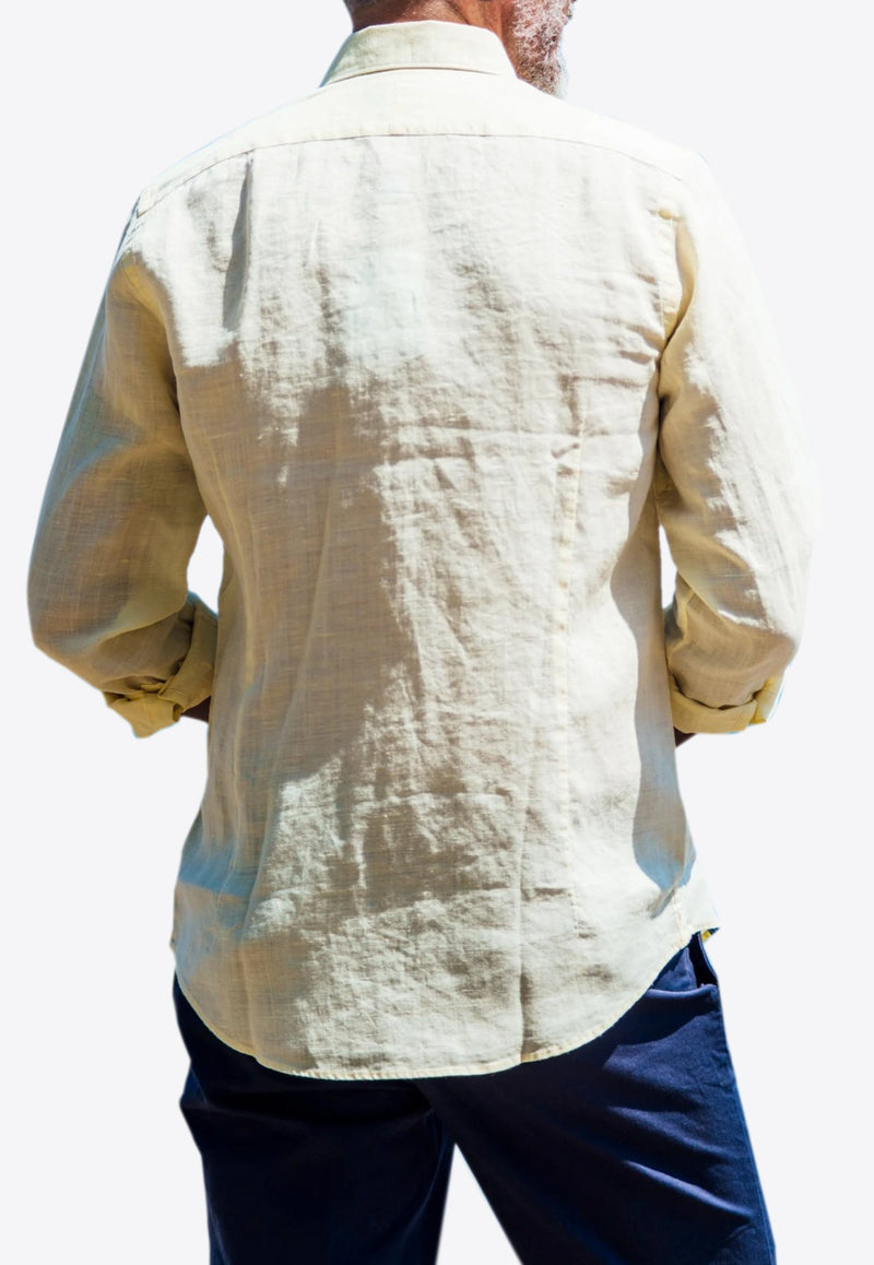 Divin Button-Up Shirt in Linen