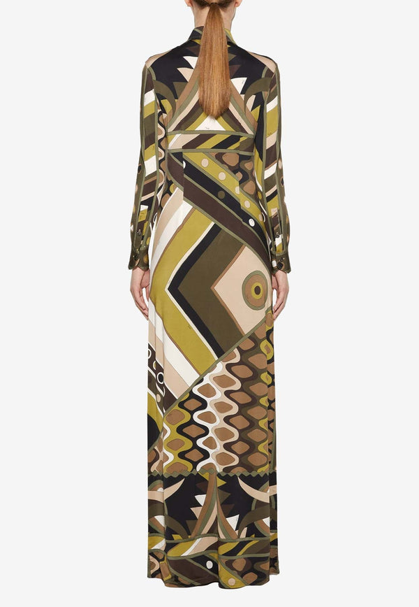 Vivara Print Maxi Shirt Dress