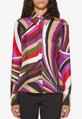 Iride Print Silk Shirt