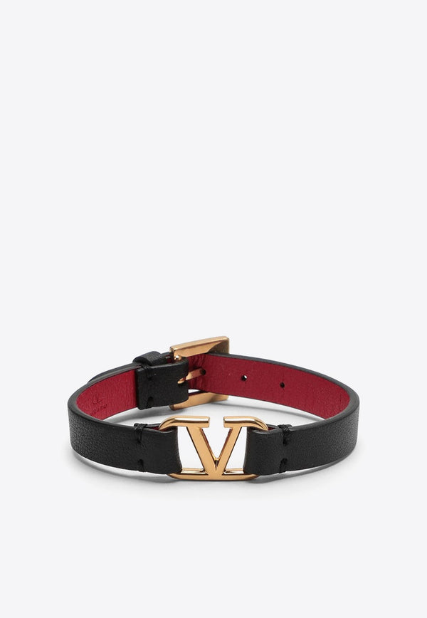VLogo Signature Leather Bracelet