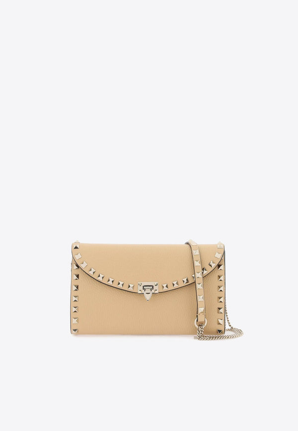 Rockstud Fold over Top Crossbody Bag