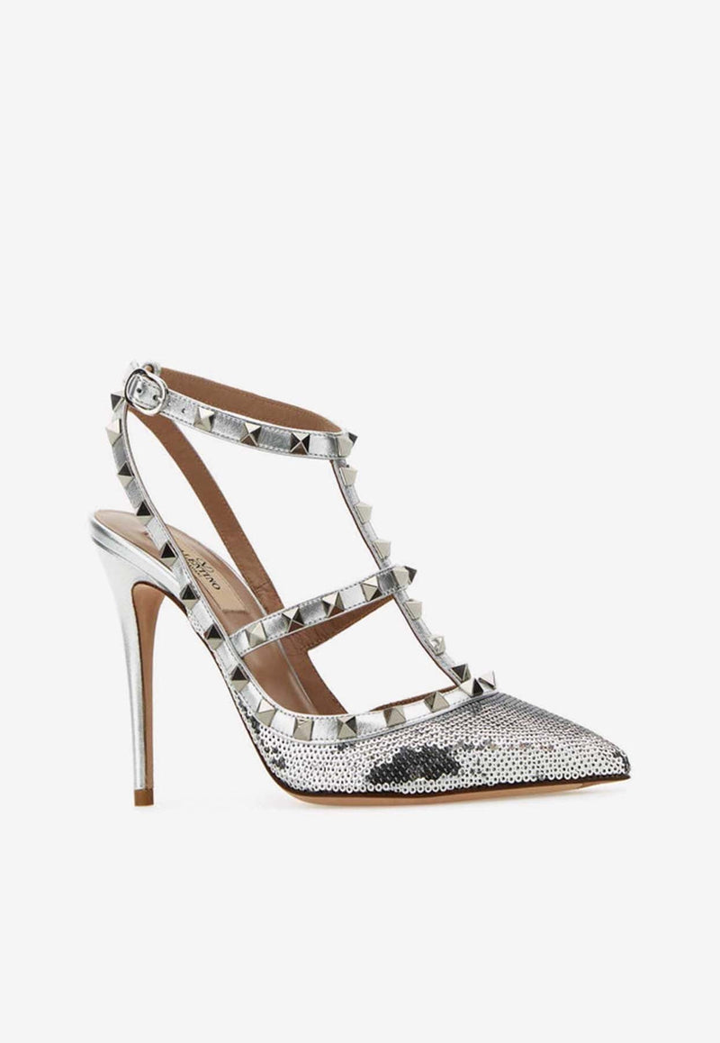 Rockstud 100 Embellished Pumps