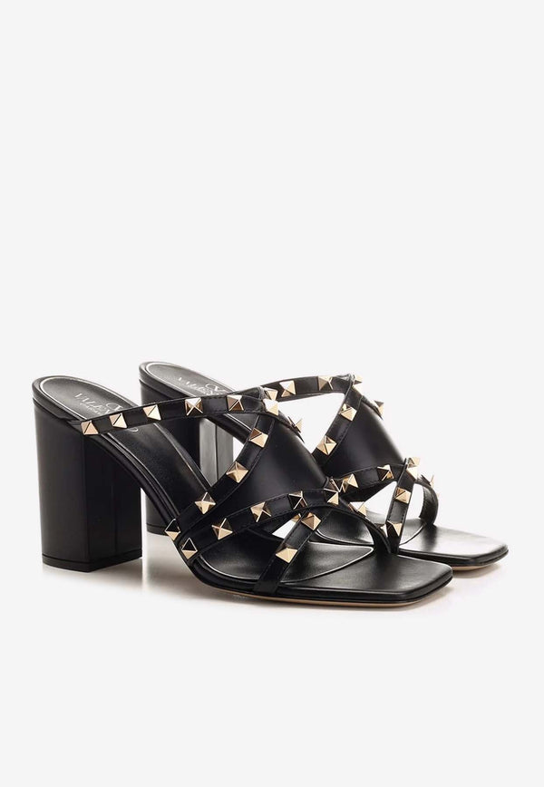 Rockstud 90 Strappy Leather Sandals