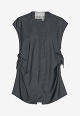 Oversized Knotted Vest