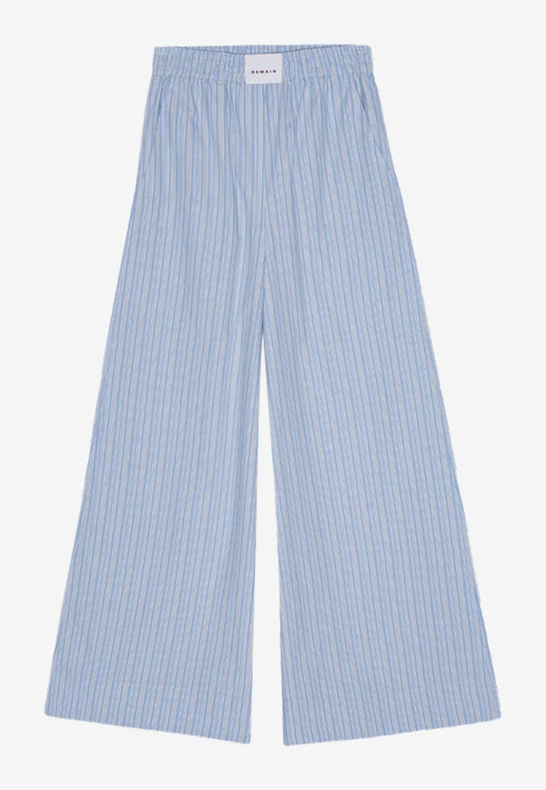 Striped Wide-Leg Pants