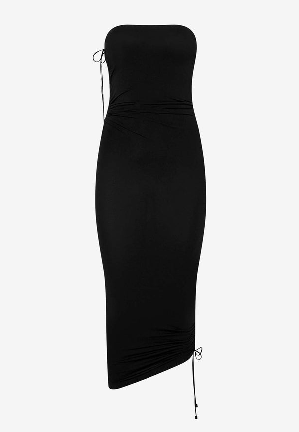 Fatal Draping Sleeveless Midi Dress