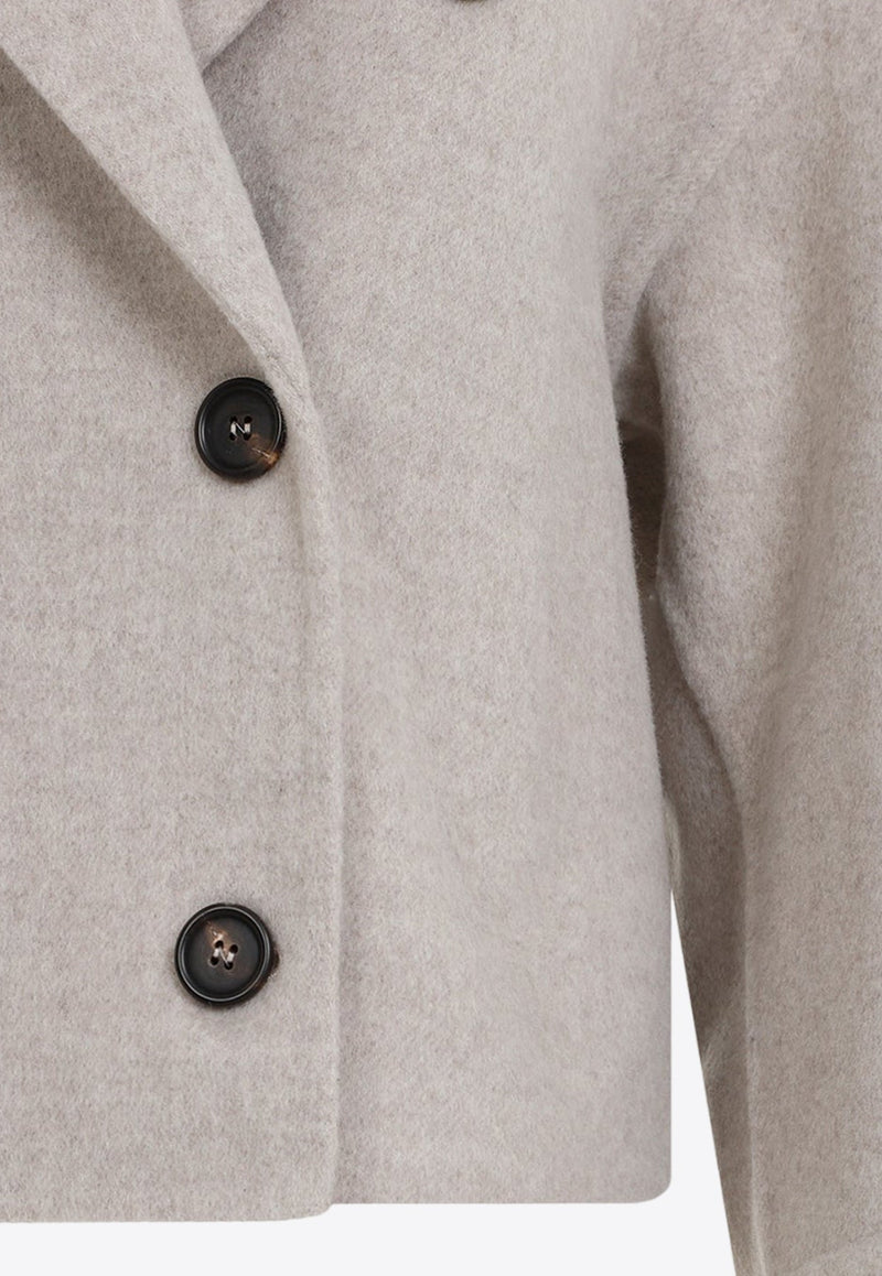 Double-Breasted Wool Coat