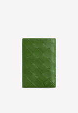 Intrecciato Leather Bi-Fold Cardholder