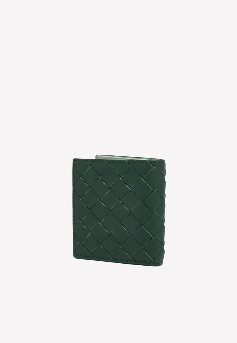 Slim Bi-Fold Wallet in Intrecciato Leather