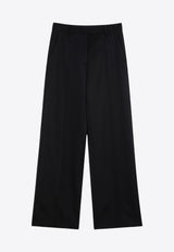 Wool Wide Tailored Pants