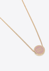 Enamel Logo Chain Necklace