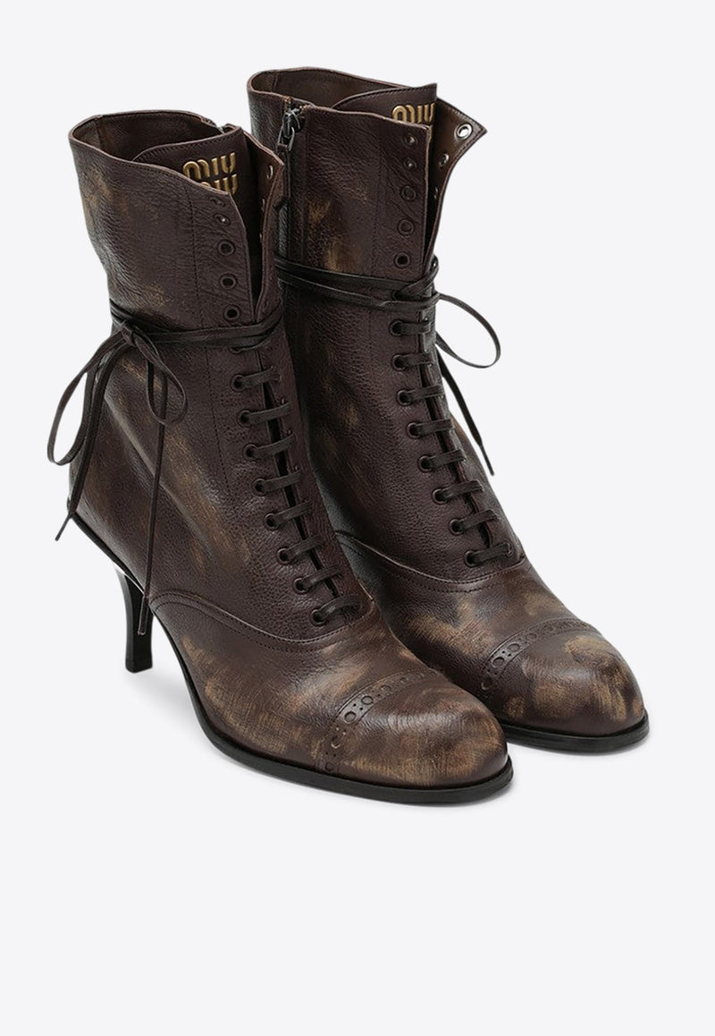 75 Leather Lace-Up Boots