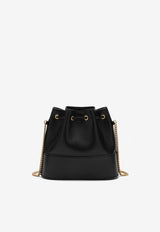 Mini VLogo Signature Leather Bucket Bag