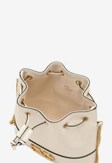 Mini VLogo Signature Leather Bucket Bag