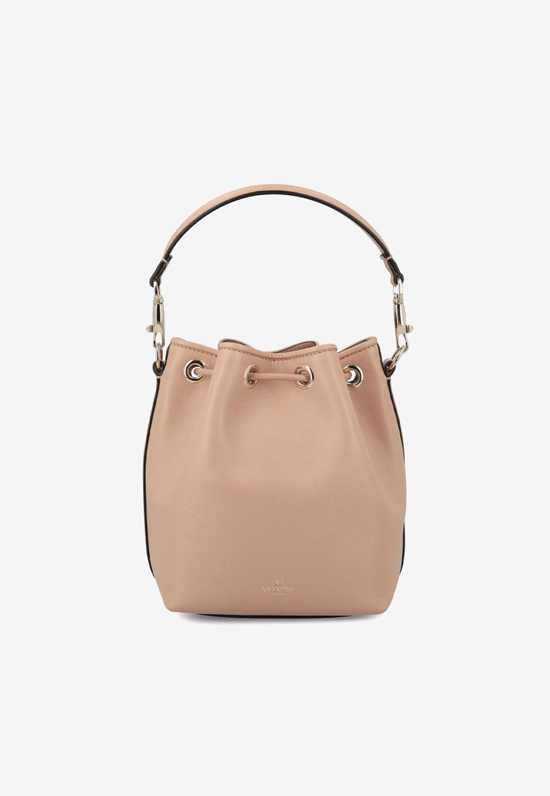 Locò VLogo Bucket Bag in Calf Leather