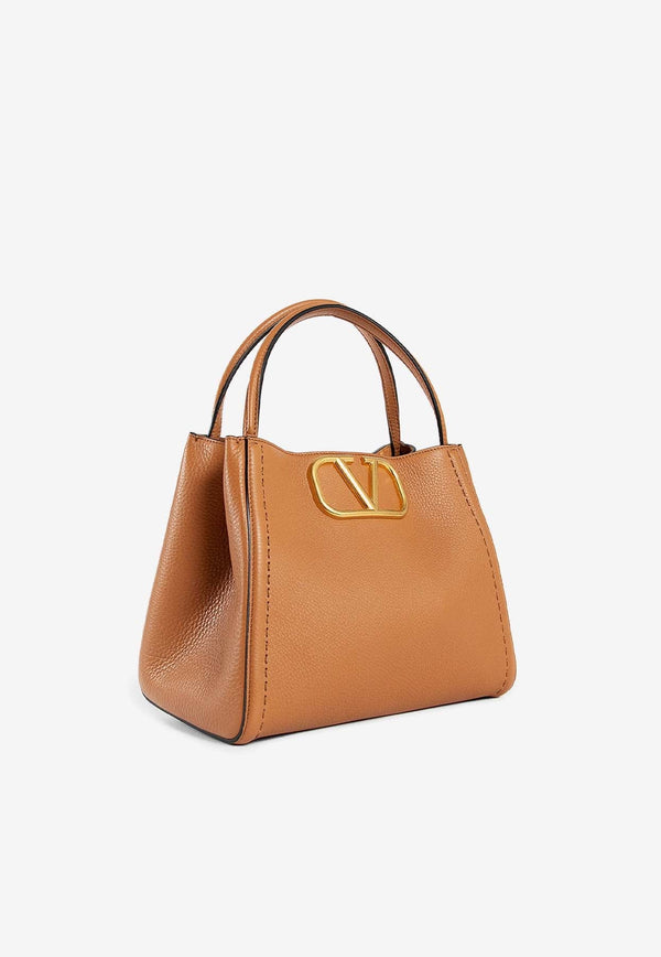 Medium Alltime Leather Top Handle Bag