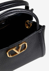 Small Alltime Grained Leather Top Handle Bag