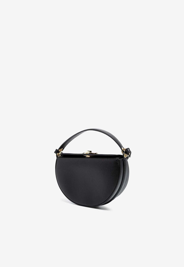 Mini VLogo Bold Leather Top Handle Bag